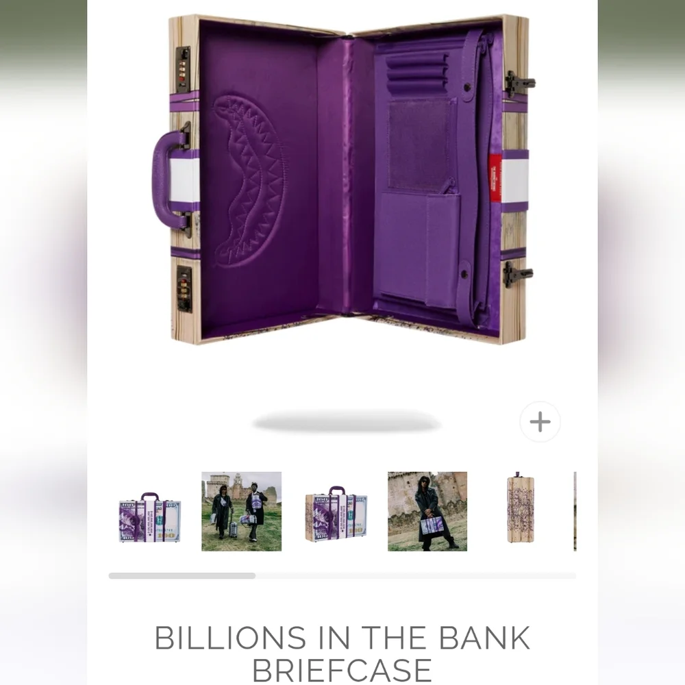 New! [SPRAYGROUND] Billions in the Bank Briefcase - Picture 3 of 16